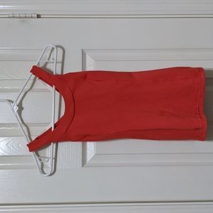 Lululemon Criss Cross Coral Built-in Bra Tank Size 2